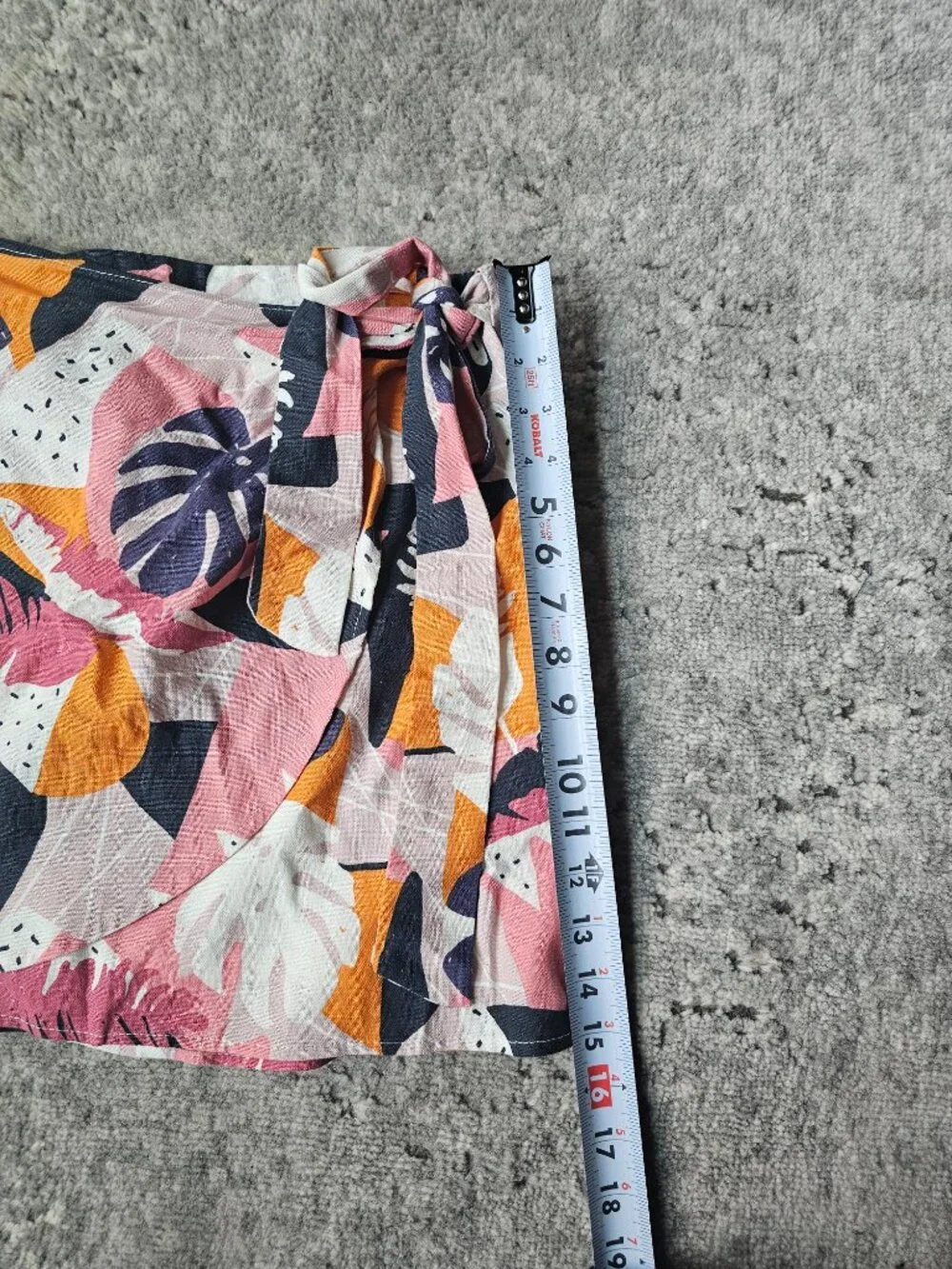 Sadie & Sage Tropical Linen Blend Skirt S